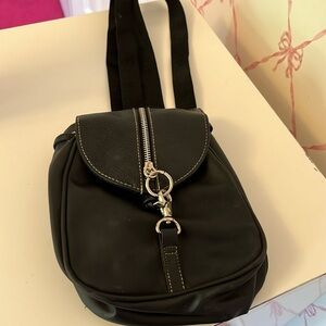 Black never used small purse with backpack straps